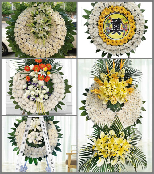 山西晋中灵石县南关镇沟东村花圈速递